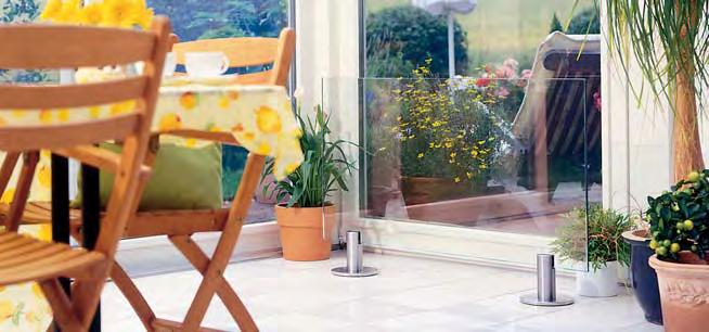 Conservatories become nicely warm without having the view blocked.
