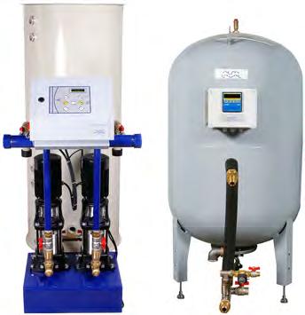 Pressurisation sets Pressosmart MP7 - Double pump The Pressosmart range MP7 double pump is designed to maintain stable pressure in a closed water heating and cooling network It is a split system
