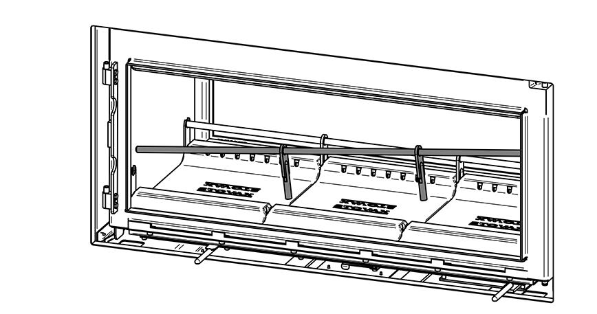 Installation Instructions Log Guard 7.14 Ensure that the side supports have been fitted at the same time as the side Firebricks, see Diagram 32.