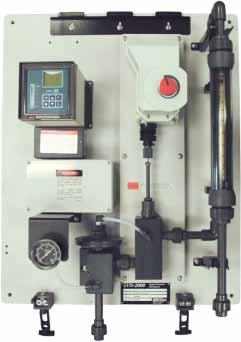 Operation The LVN-2000 Liquid Chemical Feed System consists of a V- Notch variable orifice and positioner, flow meter, vacuum regulator and a dedicated control unit (can also be remote) all mounted