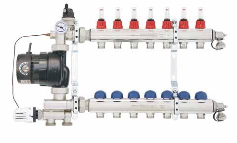 Installation and Commissioning Instructions FMU Floor Mixing Unit with Lowara Ecocirc Class A Pump Pre-assembled TM Thermostatic Mixing Control Group and manifold with either lockshields or