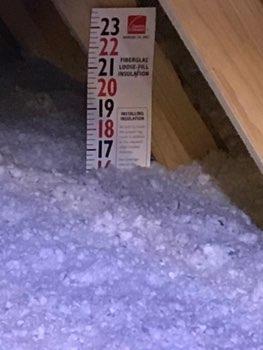 Depth: Insulation averages about 16-18 inches