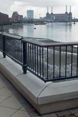 ROMNEY Composite steel and iron decorative guardrail The Romney guardrail / rail system is characterised by its distinctive knuckle connection
