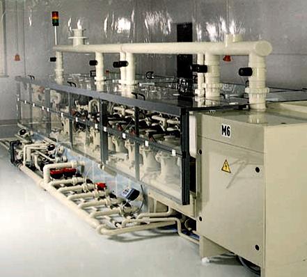 Horizontal Process Lines under Clean Room Conditions Clean room conform machine design Cleaning