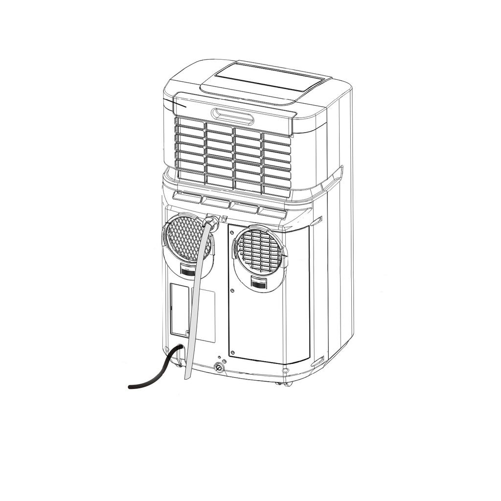INSTALLATION WARNING: NEVER OPERATE THE AIR CONDITIONER WITHOUT THE AIR FILTER Fig. 1a Your Whynter portable air conditioner is equipped with a washable Pre-Filter and an Activated Carbon Filter.