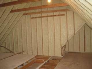 Connecticut Weatherization Baseline Assessment Final Page B2 Figure B-1 shows a conditioned attic with closed cell spray foam applied to the walls.