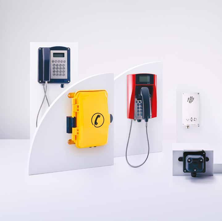 Telephones Complete range of explosion-proof and weather-proof telephones.