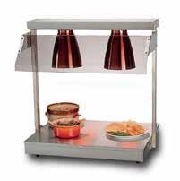 shelves and supports - Boil dry safety cut-off - Adjustable temperature control Carvery Pads Gastronorm Hot