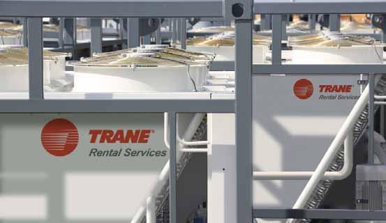 The Trane rental fleet Our new rental fleet is one of the largest in Europe and unlike others, Trane specializes strictly in providing chilled water, heating and air conditioning solutions.