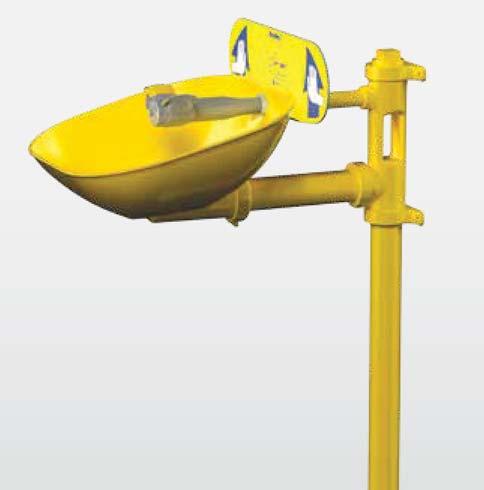 Pedestal-Mounted Eyewashes and Eye/Face Washes S19214 Series Overview Safety and maintenance personnel often select pedestal-mounted eyewashes where a wall-mounted fixture is not practical due to