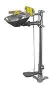 Pedestal-Mounted Eyewashes and Eye/Face Washes S19214DCFWZS All stainless steel piping Stainless steel bowl and dust cover Certified to AS4775 and AS4020 DVGW