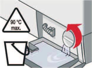 Programmes without prewash - add detergent to compartment II, programmes with prewash - distribute the detergent between compartments I and II. Robert Bosch Hausgeräte GmbH Carl-Wery-Str.