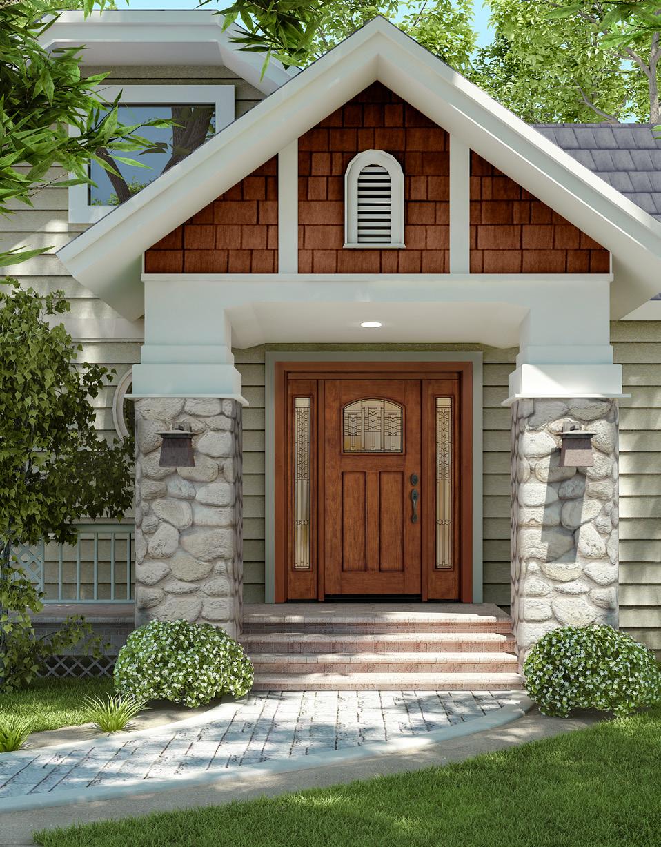 Modern Craftsman Entry Doors: An Entrance to Possibility Front exteriors are a major element in Modern Craftsman design.