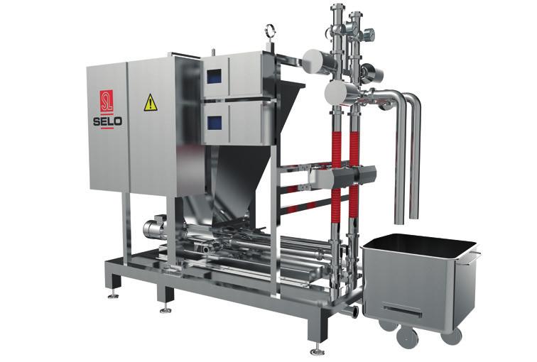 To guarantee a continuous supply of meat-emulsion to the extruder of the steam tunnel, a product-buffer will be used.