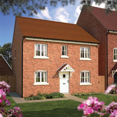 The Buxton 4 bedroom detached home Open plan sitting room with dining area and French doors to garden Separate kitchen En suite and built-in wardrobe with sliding mirrored doors to bedroom 1 Ceramic
