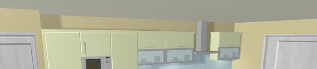 3D Image Kitchen Units Only Furniture size is to scale