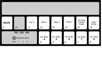 CONFIGURATION LEVEL 2 KEYPAD Slide Switch Function Level 2 - Slide Switch - Function, is where the slide switch position just selected is configured.