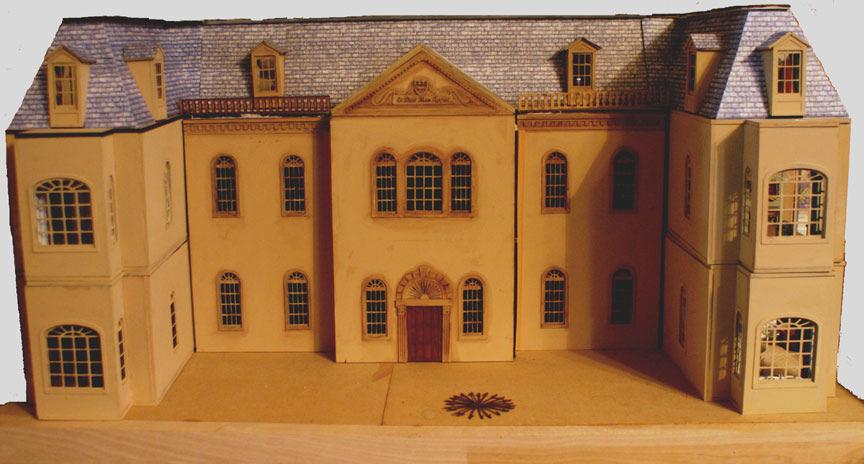 Petworth Miniatures Hungerford Manor A Quarter Scale Kit SGHBaillargeon 2014 Hungerford manor is a Georgian style English manor house with rooms featuring elaborate wall panels, decorated ceilings,