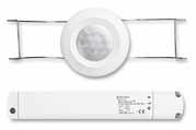 New BasicLINE presence detectors The BasicLINE presence detectors save energy: the lights are switched automatically on when you enter the room and off when you leave the room.