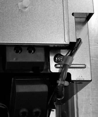 REMOVING THE ELECTRICAL BOX Caution: In the case that room temp. thermistor is fixed with the screw of electrical box cover (side), keep 45mm between the bottom end of clamp and the top of room temp.