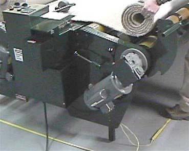 Install these three sections of Foot Switch Tape around the machine as follows: Lay out the short length (approx.
