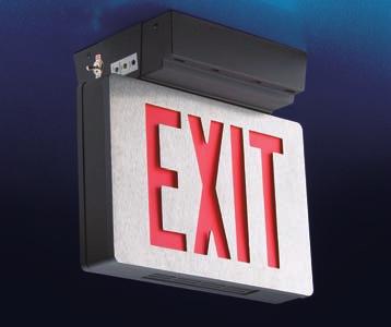 Remote Capacity Die Cast Exit Sign Preceptor Series The Remote Capability Preceptor Series combines visual performance, enduring construction, and elegant design while satisfying code requirements at