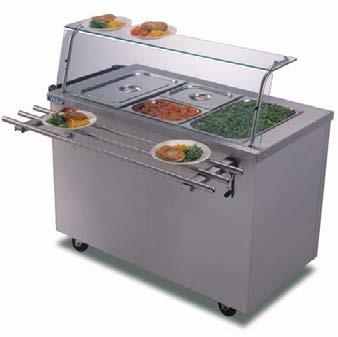 BM30 Overshelf Crown Mobile with shelf and tray slide BM40MSG Baron Mobile Shown with quartz heated gantry.