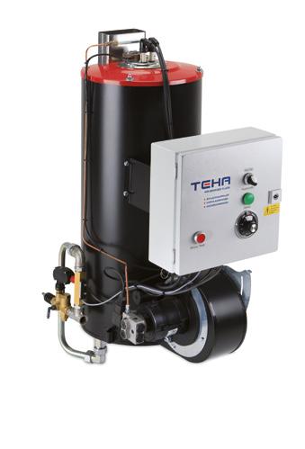 Sectioning Pressure flow heater, 110 / 230V, oil- and gas heated, type BR P.