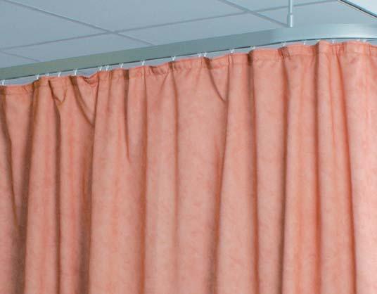 Harrier ready-made cubicle curtains from stock Traditionally made Standard sizes from stock Four colour choices Inherently flame retardant Washability to NHS standards Harrier ready-made cubicle