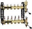 BRASS DISTRIBUTION MANIFOLDS MEDIUM DISTRIBUTION AND CONTROL WITH SPECIFIC COMPONENTS Flow rate regulation and direct measurement with flow meter for each circuit Automatic shut-off for each circuit