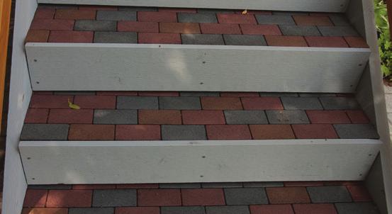 Installation Instructions - Deck Resurfacing Covering Stairs Do not sweep sand in paver joints on decks Deck stairs can be covered in a similar fashion as the deck surface, but a few more steps are