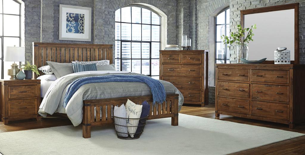 Drawer Chest: 579, Compare at 1180 HIGHLINE QUEEN PANEL BED Rachael Ray Home Collection Solid wood