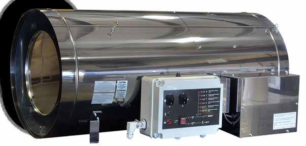 Direct Fired Greenhouse Heaters Silver Bullet Features CO2 Generator High Grade Stainless Steel Exterior & Burner Easy Installation 99% Fuel Efficiency Automatic Ignition (Easy to operate) On-board