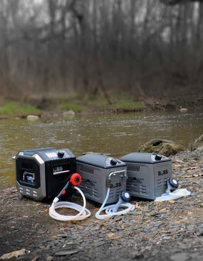 Portable Propane Stoves and Shower Systems FEATURES Welded angle iron burners