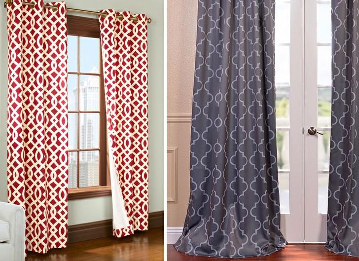 Window coverings can also be a variety of lengths. You can have curtains that just touch the window sill or ones that hang all the way to the floor.