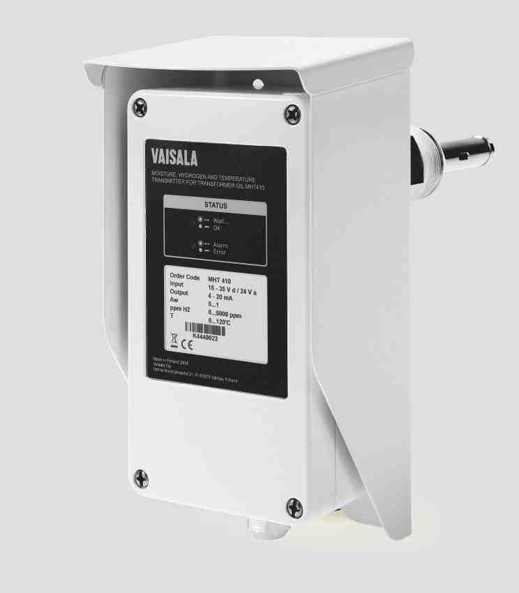 The Vaisala MHT410 Hydrogen Monitoring You Can Trust Moisture and Hydrogen Measurement Vaisala s proven moisture-in-oil technology has been used for over 15 years by leading power industry customers