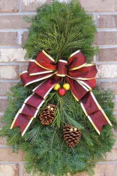 00 MATCHING DOOR SPRAYS OF MIXED EVERGREENS ARE APPROXIMATELY 26 LONG $ 21.00 $ 26.