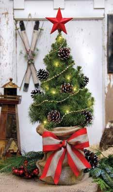 The Ponderoa pine cone which are accented with gold jingle bell are backed with prig of faux cranberry which add a truly merry look to thi Chritma Wreath.