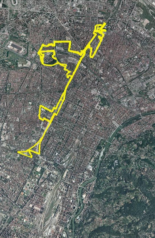 Urban Masterplan 1993-1995 New Urban Masterplan (1995): Strengthening of the Torino railway node SPINA4 Reuse of the adjacent