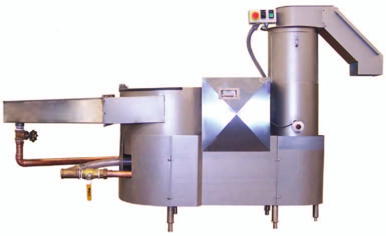 Waste Handling System Insinger Advantages: Up to 90% waste reduction Processes a wide variety of kitchen waste Cylindrical extractor for easy cleaning- no corners Dual-use cutting blades