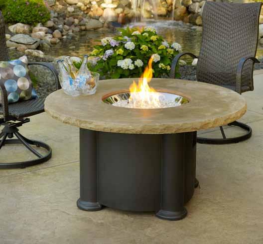 It s a fire pit and it s a table Colonial Fire Pit Table with