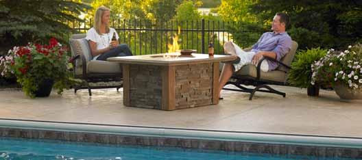 25" COLONIAL-48 Sierra Fire Pit Table Sierra with round