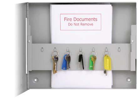 The standard version Document Box will hold up to 50 A4 sheets of information on the Fire Detection or other security systems within a premises. The deep version will hold up to 100 sheets.