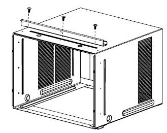 When the curtains are extended, the flange on each curtain should be facing out, towards you. Flange Flange 6. Carefully remove the chassis from the cabinet. 7.