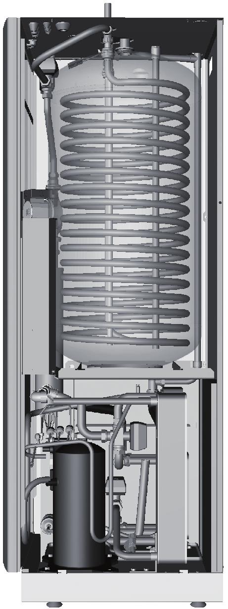 Drying filter 17 Hot water temperature sensor (displays maximum temperature) 18 Control panel for control equipment 19 Electrical