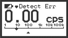 The corresponding failure message is displayed in the LCD: Error high voltage generation No detector pulse within 60 seconds EEPROM with calibration data shows EEPROM Read or EEPROM Write error.