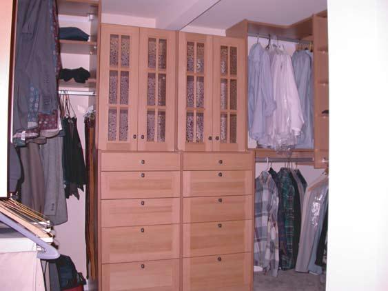 CLOSET SYSTEMS Closets To Go has two types of closet organizers: Wall hung and Armoire style systems.