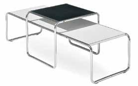 architecture. Designed by Ludwig Mies van der Rohe. Barcelona Table Available in Chrome with clear glass only.