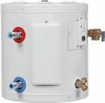 Available in 6 thru 20-gallon capacity with a single heating element.