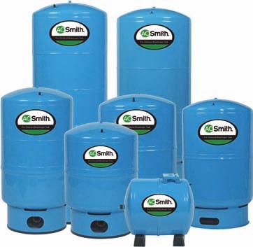PUMP TANKS Pump and Expansion Tanks Multiple head construction adds structural strength and more capacity within the same diameters Interior epoxy coating is permanently bonded to the tank shell for